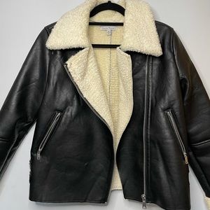 Black Faux Leather Jacket